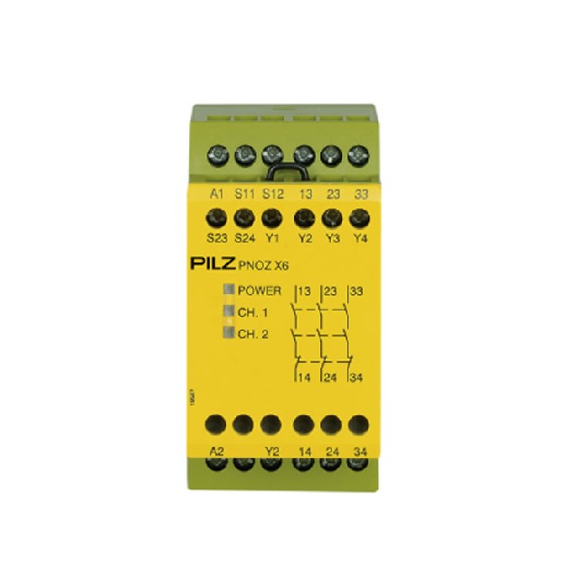 德国PILZ PNOZ X6 24VAC 24VDC 3n/o安全继电器774729