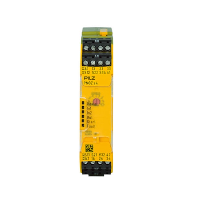 德国PILZ PNOZ s4 24VDC 3 n/o 1 n/c安全继电器750104