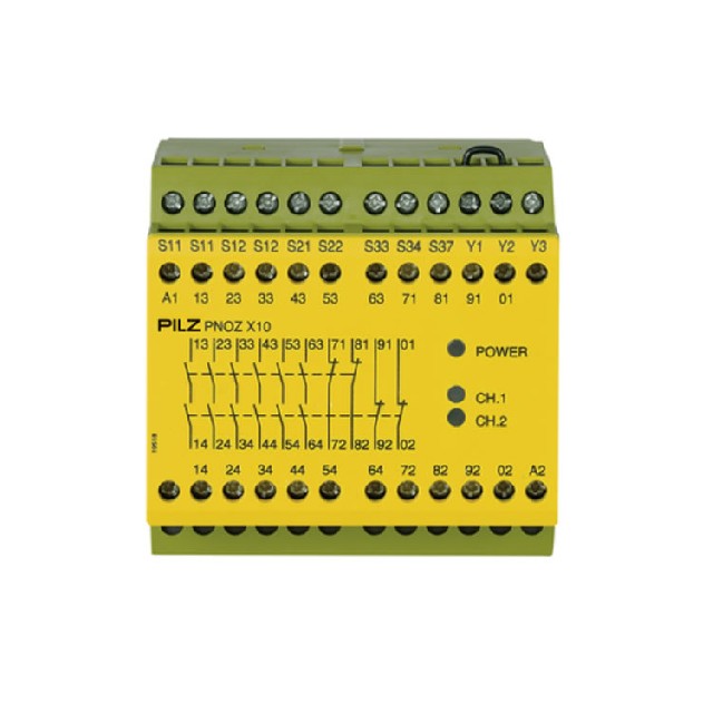 德国PILZ PNOZ X10 24VDC 6n/o 4n/c 3LED安全继电器774709
