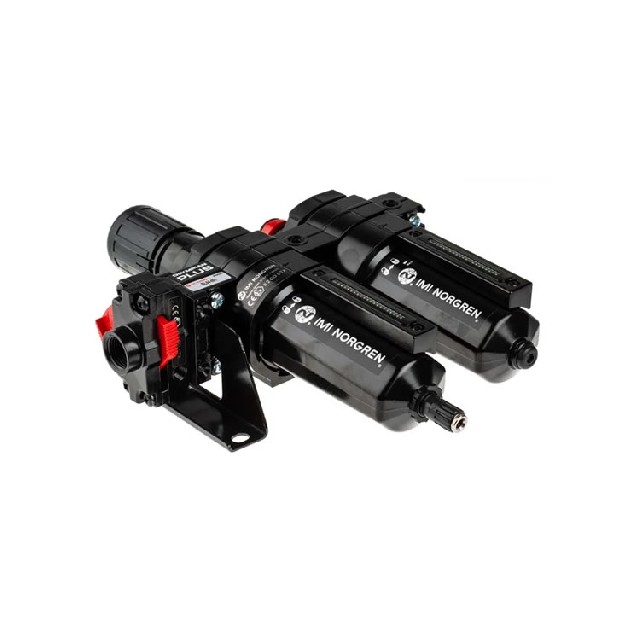 Norgren G 1/2 FRL带压力表过滤器 调压器和润滑器 BL64-401